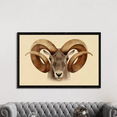 Urial 1 Piece Wall Art on Canvas