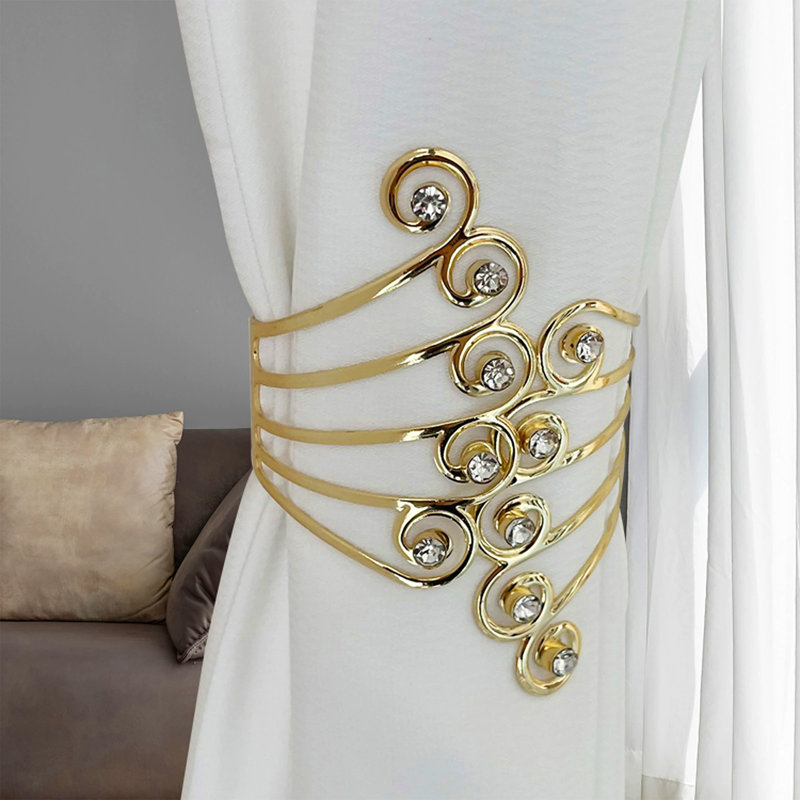 Boucle de rideau réglable, Gold