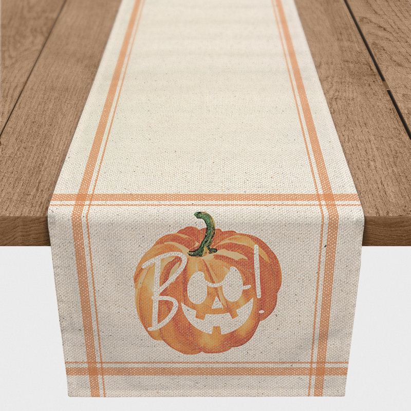 Chemin de table 100% coton Halloween