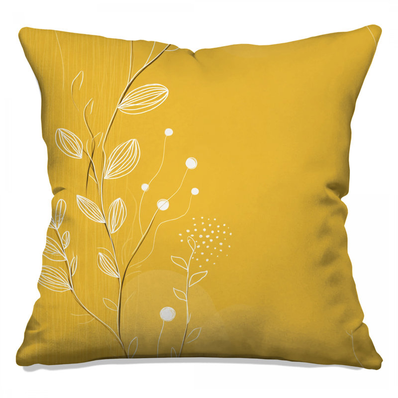 Coussin Floral, 14 X 14 pouces