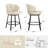 Matisse 26'' Swivel Bar Stools with Metal Legs and Footrest-105261949-111633548