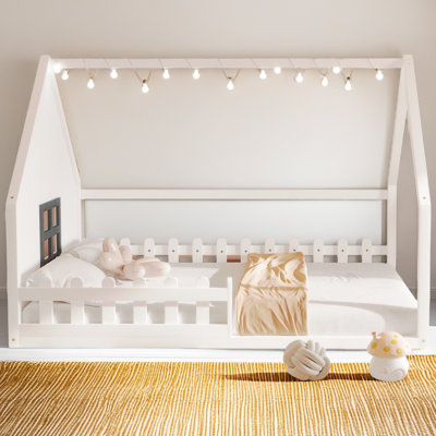 Full Size Wood House Bed