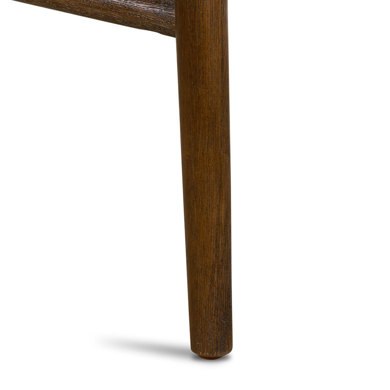 Union Wallis Belfast Solid Wood Stool, Counter Stool (26" Seat Height), Rayon/Viscose - Essence Natural/Black Parawood