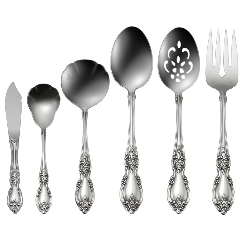 Louisiana Stainless Steel Ornate 6-Piece Serving Set