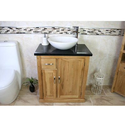 Tanglewood 750mm Single Bathroom Vanity with Vessel Stone Basin