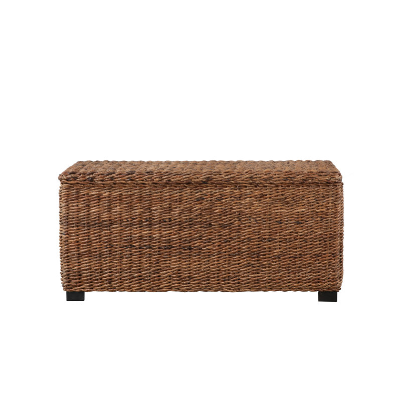 Berndt Woven Storage Bench, Brown
