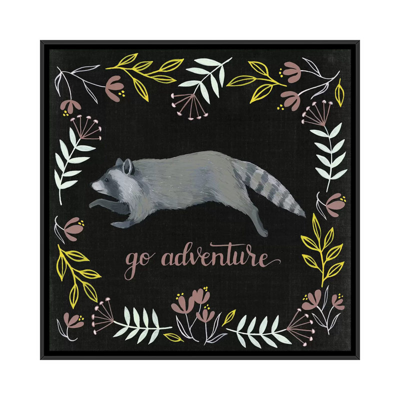 «Lomond Woodland Adventure III», art encadré, Toile avec cadre noir, H 37 po x l 37 po x P 1,5 po