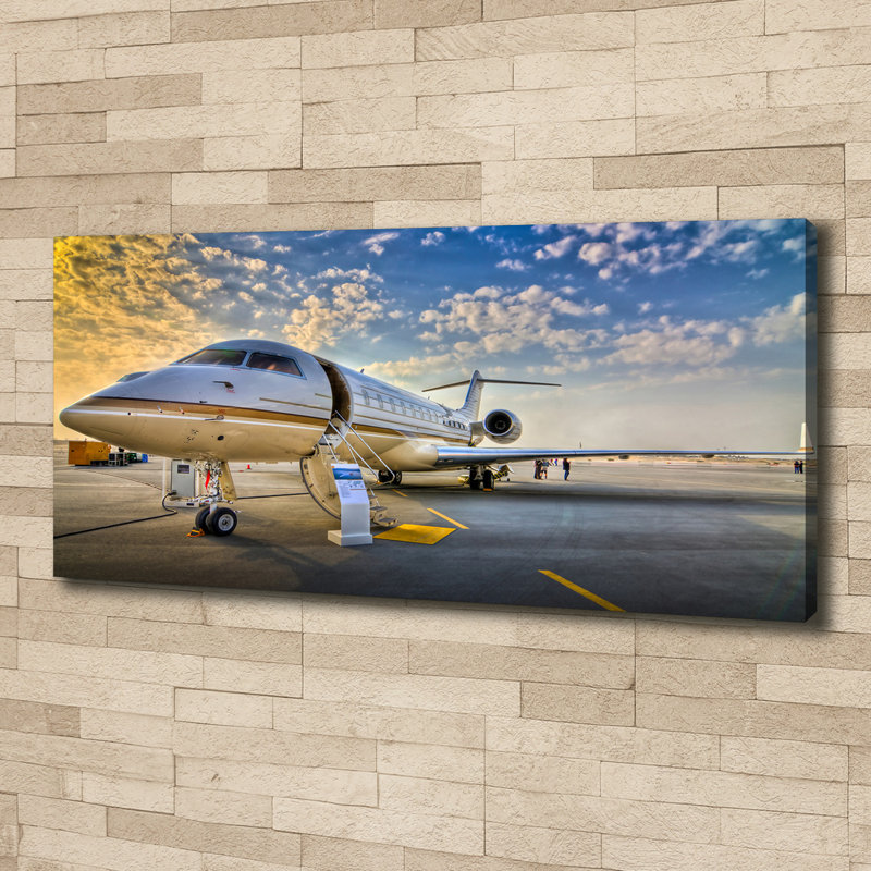 Plane - No Frame Print on Canvas
