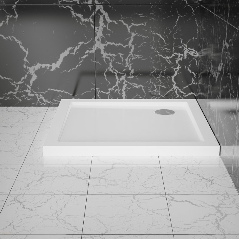 Base de douche de coin à drain 32 "X32" Goodyo - blanc