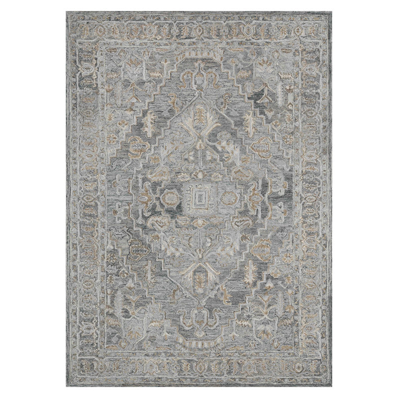 Tapis oriental en denim touffeté à la main Vestige, Rectangle 3 pi 6 po x 5 pi 6 po