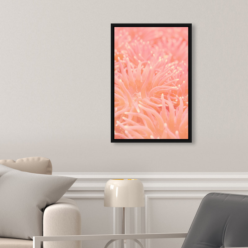 Deep Sea Flowers Print by Oliver Gal, 16"H x 11"W, Black Floater Frame