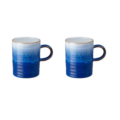 Denby Blue Haze Mugs, Set of 2
