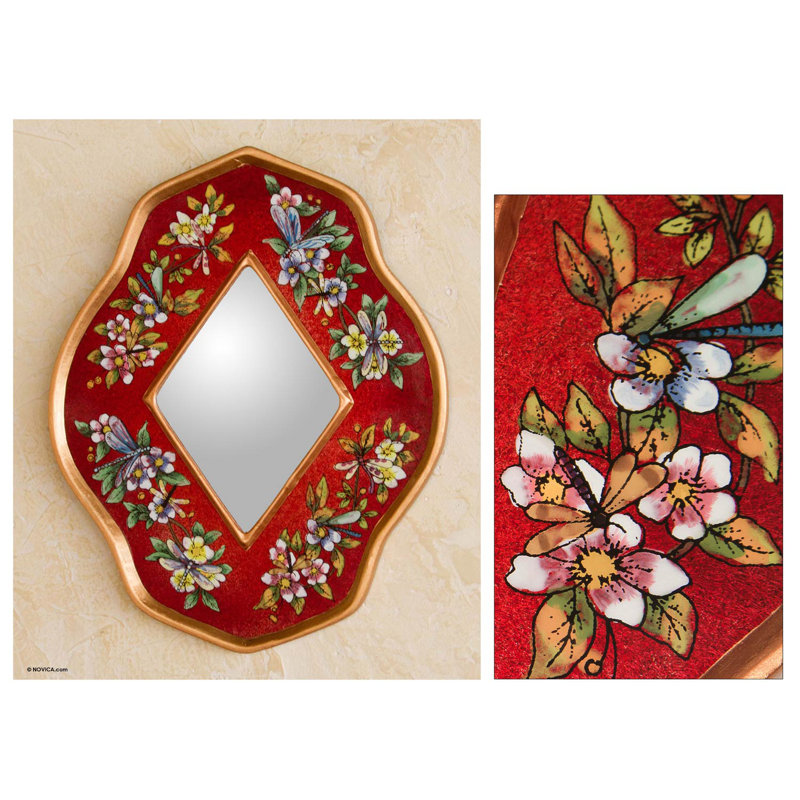 Miroir d'appoint Duncombe, rouge