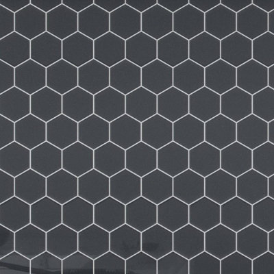 Carreau de mosaïque en verre 3 po 10,25 po x 11,75 po Beehive