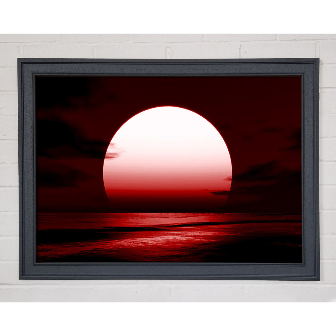 Gerahmtes Leinwandbild Red Sun Glory