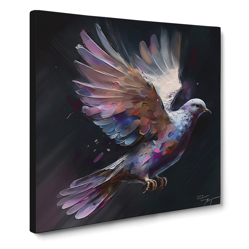 Dove Expressionism - Print, 35cm H x 35cm W x 3cm D