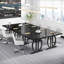 63'' Large Computer Desk Meeting Table Office Desk Workstation 4-6 People Heavy Duty Metal Frame