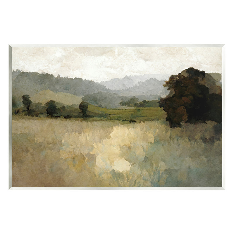«Green Impressionist Scenery» par Gina Kelly, H 10 po x l 15 po