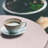 Ebern Designs Abstract Fitted Round Tablecloth Pale Pink Rose and White-871193233