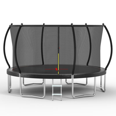 YC 14FT Trampoline Pumpkin- Standard- Black