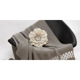 3D Floral Throw Pillow Accent Handmade Round Pillow Cushion with Insert for Home Couch Bed