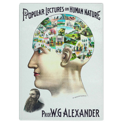 Tempered Glass Popular Lectures on Human Nature Chopping Board