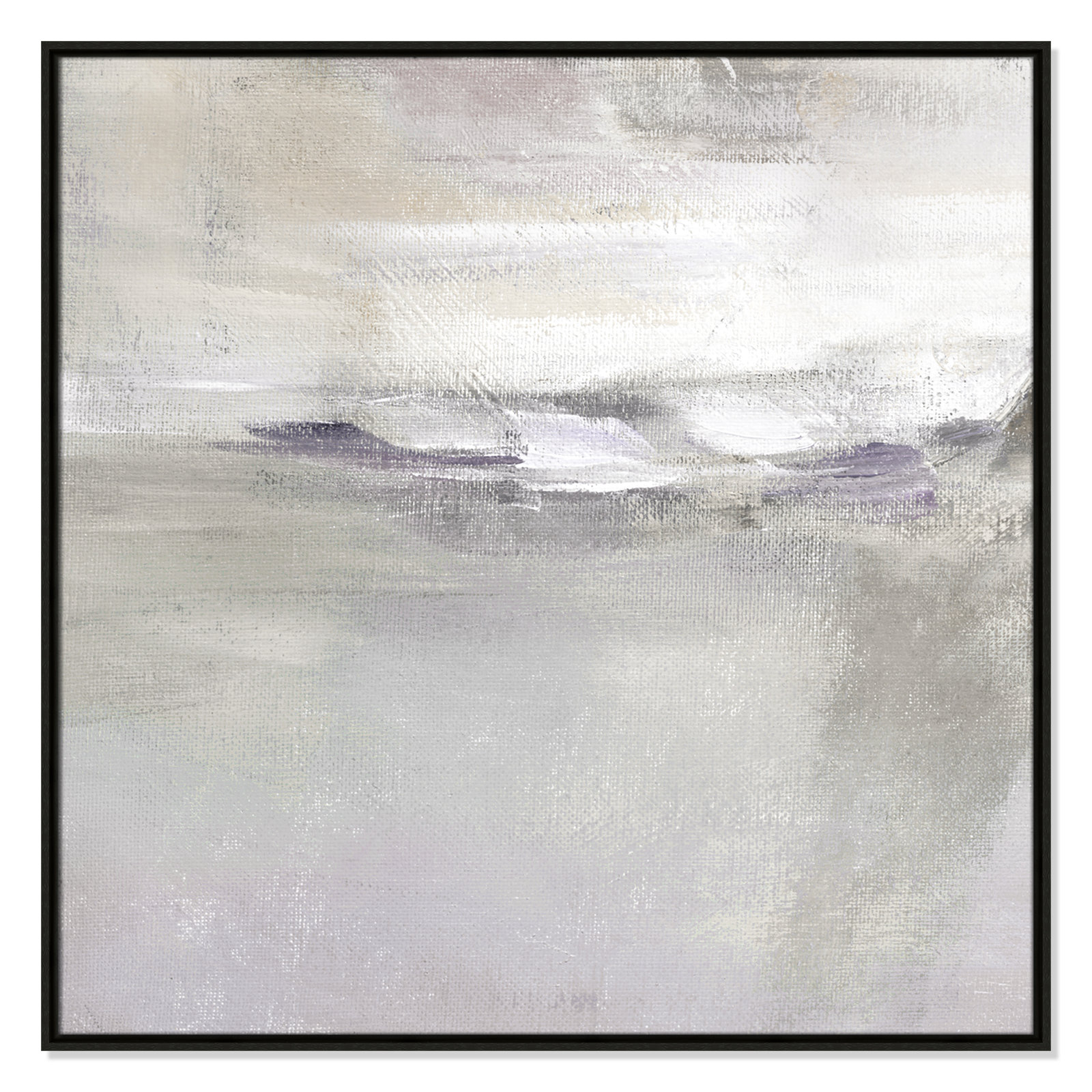 Abbott "Lilac Horizon" Print by Nan, 37.5" H x 37.5" W, Espresso Framed