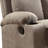 Grey Recliner With Cup Holder-491201691