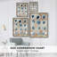 «Tile Serenity Fragments I», reproduction encadrée - bois massif-2137500681
