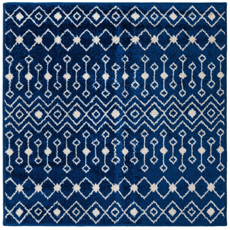Geometric Indoor Rug, Square 4'