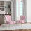 Chaise d'appoint rembourrée Pink Damask