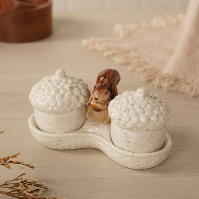 Brand Ceramic Salt And Pepper Shaker Set