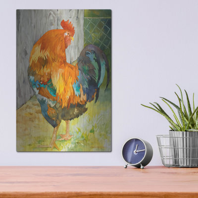 «Rooster Pen» par Annelein Beukenkamp, art mural en métal
