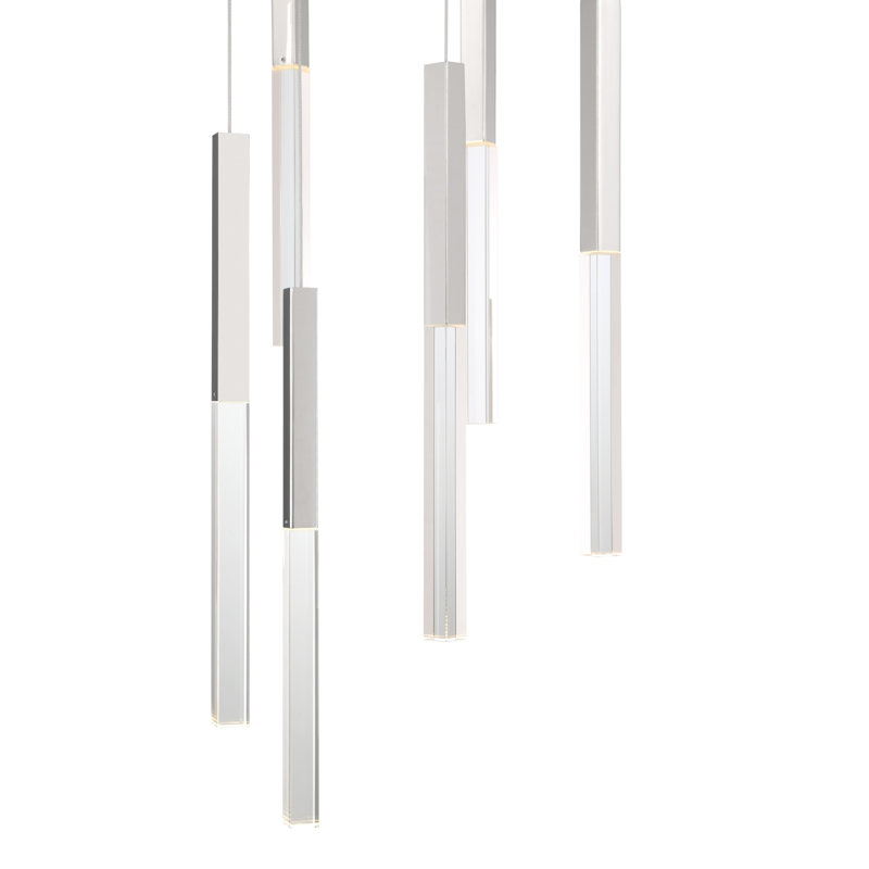 Benicio 11 Light Chandelier, Nickel