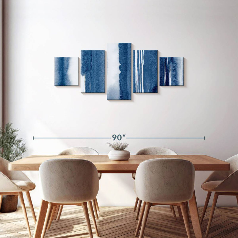 Indigo Study, 30" H x 68" W