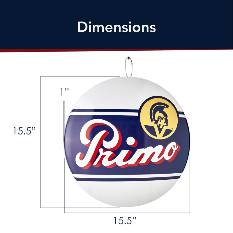 American Wall Decor Primo Beer - art mural en métal 15 po