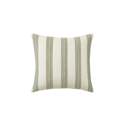 Mint Green Sardinia Stripe Indoor Outdoor Pillow 20x20