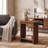 Solid Wood End Table for Living Room, Rectangular Narrow Side Table with 2- Storage Shelves, Bedside Table Nightstand for Bedroom,  23.6" W x 11.8" D x 23.6" H