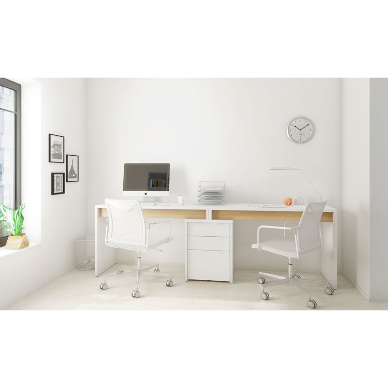 Ensemble de bureau d'écriture Second Avenue, Blanc
