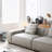 Gray Genuine Leather Modular Sofa cushion couch-471534613