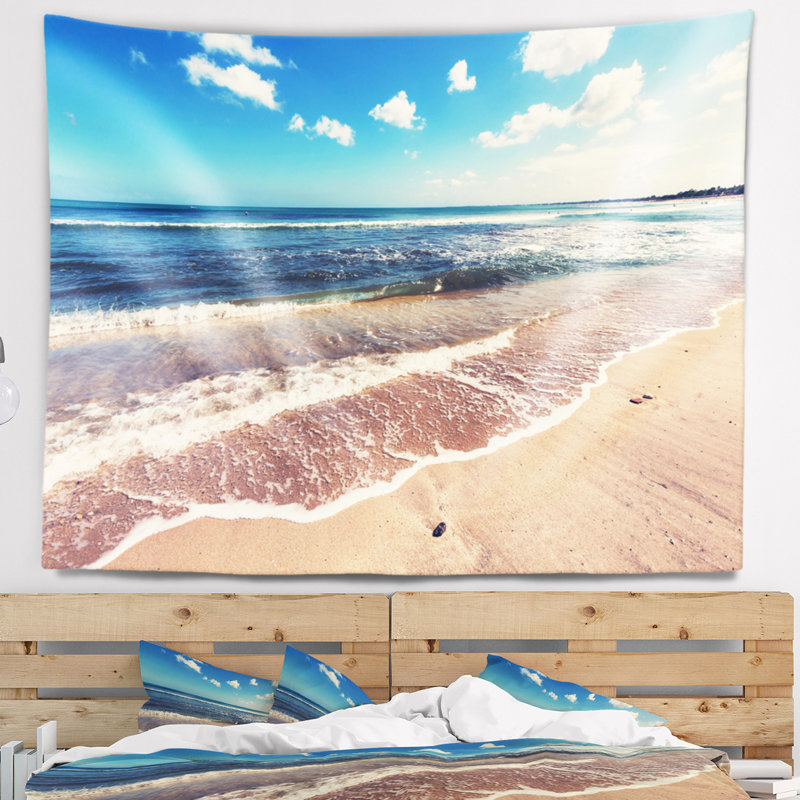 Îlot de plage tropical mer en tapisserie gili, H 32 po x l 39 po