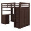 Lit mezzanine avec tiroirs, bureau et garde-robe-904161105