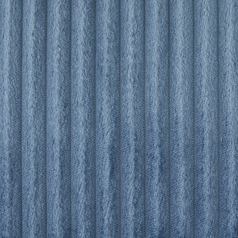 Canapé modulaire modulaire avec revêtement en velours côtelé et conception ergonomique, Velours côtelé bleu
