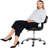 Swivel Upholstered Adjustable Height Counter Stool with Metal Frame