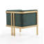 Fauteuil d'appoint rembourré en velours Paramount-1687030239