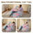 Modern Whimsical Style Cat Shaped Bean Bag Chair, Soft Faux Rabbit Fur Lazy Sofa with Detachable Tail Pillow for Adults & Kids-1459211709