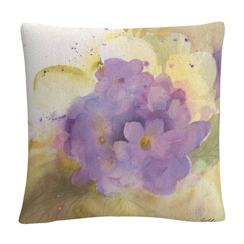 Coussin décoratif Sheila Golden Violets