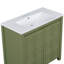 Meuble-lavabo de salle de bain avec lavabo, armoire de rangement de salle de bain avec cadre en bois, armoire d'appoint-2045180169