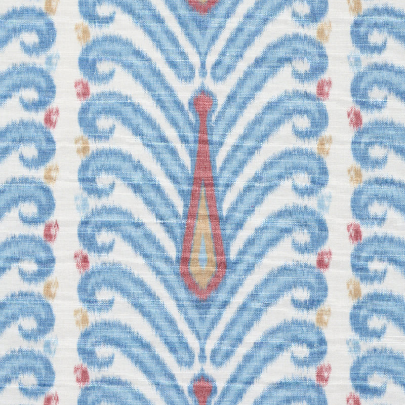 Augustine Ikat Fabric, Peacock