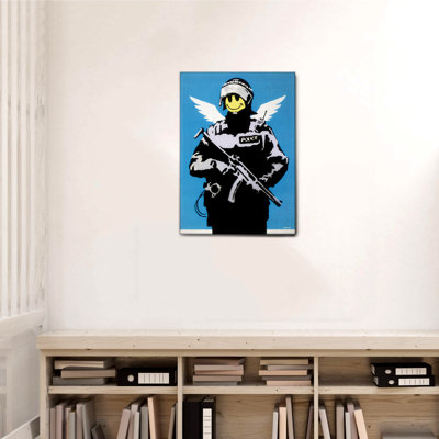 Flying Policeman 1 Piece Wall Art on Canvas